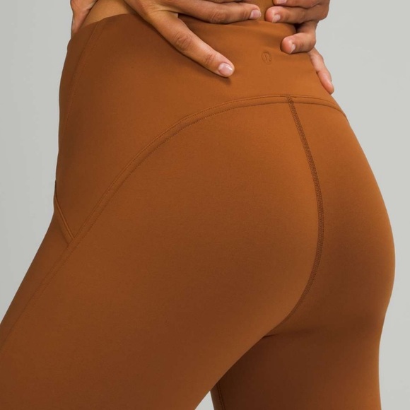 Lululemon Instill High Rise Tights Leggings Copper Brown 12 Nwt - Picture 4 of 12